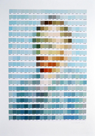 Illustration for article titled Classic paintings recreated using Pantone color chips